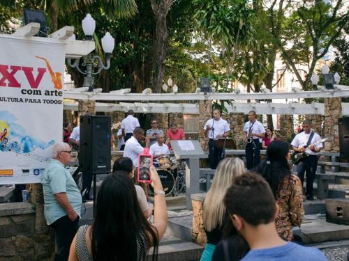 Conjunto Musical da Escola de Aprendizes Marinheiros de Santa Catarina participa do XV com arte