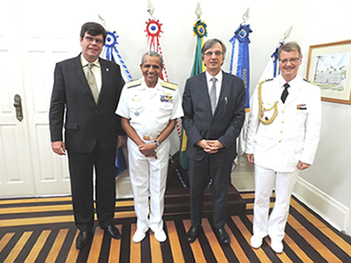 Comando do 4 Distrito Naval recebe visita do Embaixador da Alemanha