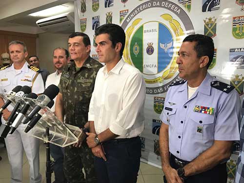 Marinha participa de reunio para ativao do Comando Conjunto Norte no combate s queimadas na Amaznia