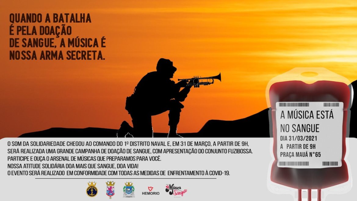 1º Distrito Naval inicia Projeto Música no Sangue no dia 31